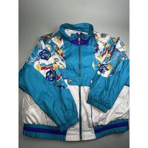 Vintage 80's Sport River Edge RE Nautical Cruise Jacket Royal Navy Windbreaker